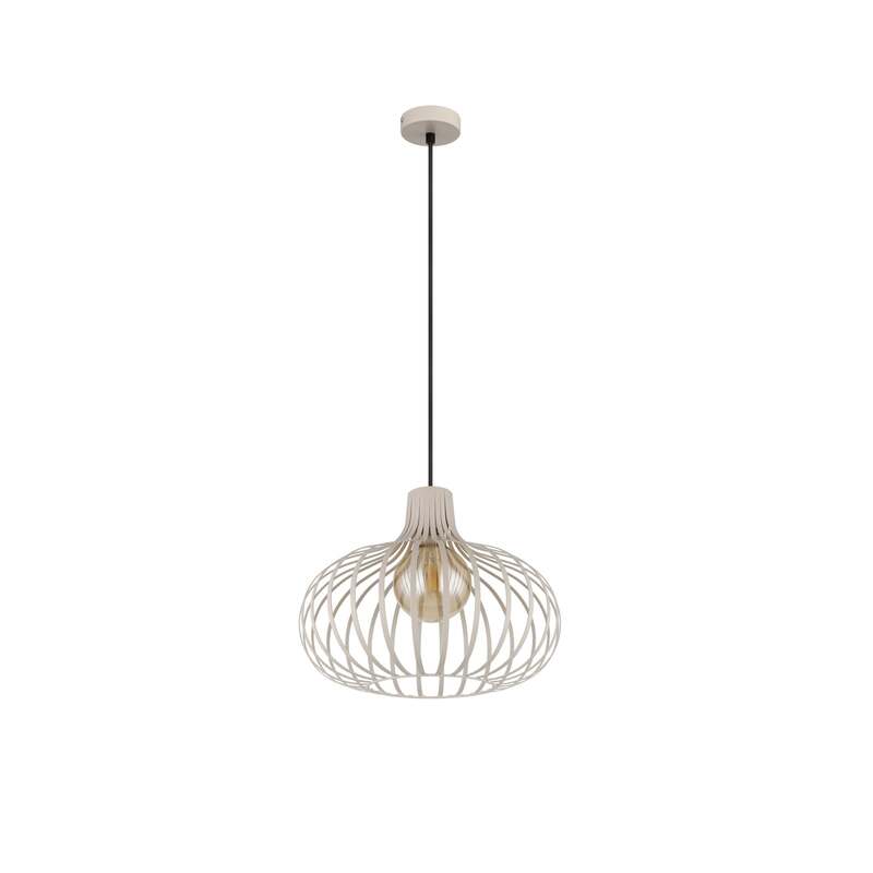 [gebraucht] B-ware Globo Hängeleuchte Mateo Led Pendelleuchte Dimmbar Sandfarben Metall Ø40cm