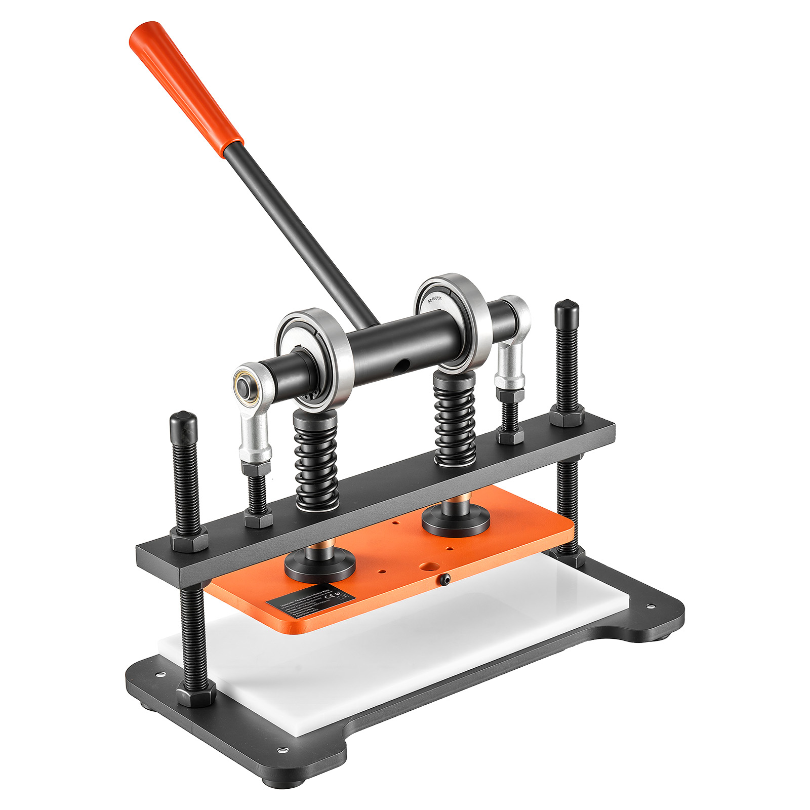 Mophorn Leder Stanzmaschine 260x120 Mm, Handpresse Für Prägen Und Stanzen Von Leder, Stoff, Papier Und Silikon, 1,5 T Druckkraft, 12 Mm Hub, Robuste Stahlkonstruktion Mit Zwei Führungswellen