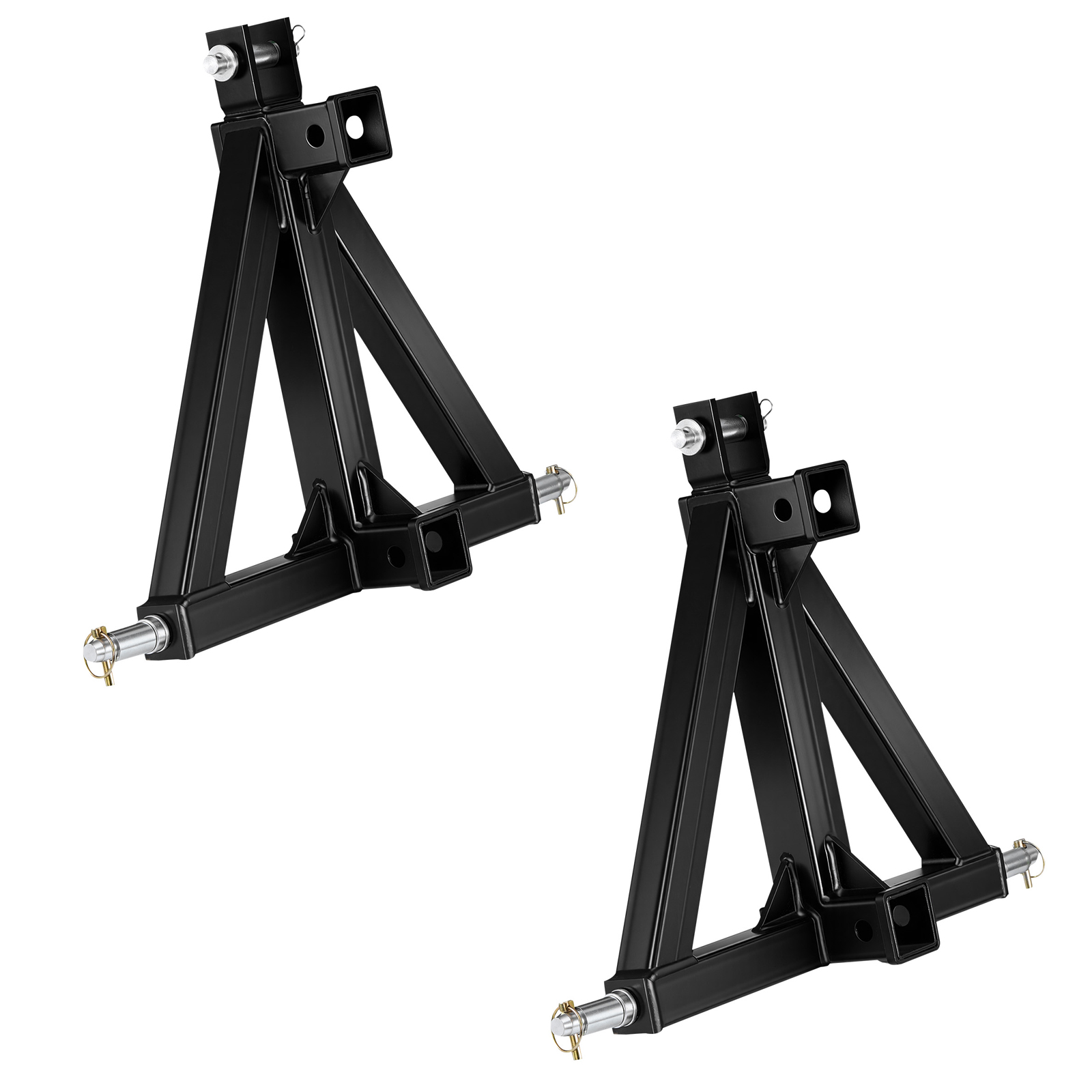 Mophorn 3-punkt-anhängerkupplung Mit 2-zoll-aufnahme, Dreipunkt-schnellkupplung, Traktor-zugstangenadapter, Für Traktoren Der Kategorie 1, Kompatibel Mit Verschiedenen Kompakttraktoren, Schwarz