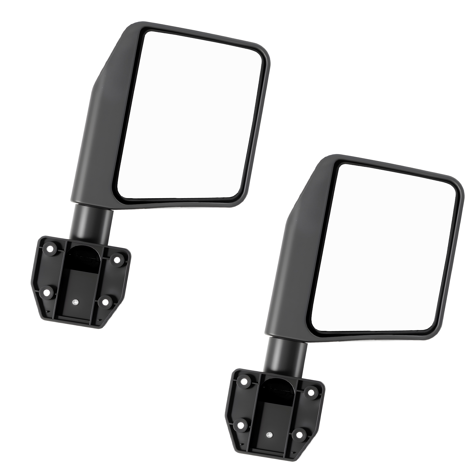 Mophorn 2 X Seitenspiegel Für Röhrentüren, Passend Für Jeep Wrangler Cj7 Yj Tj Jk Jl/gladiator Jt/cherokee Xj, Dot-zertifizierte Außenspiegel Für Halbrohrtüren, Flexibel Verstellbar In Alle Richtungen