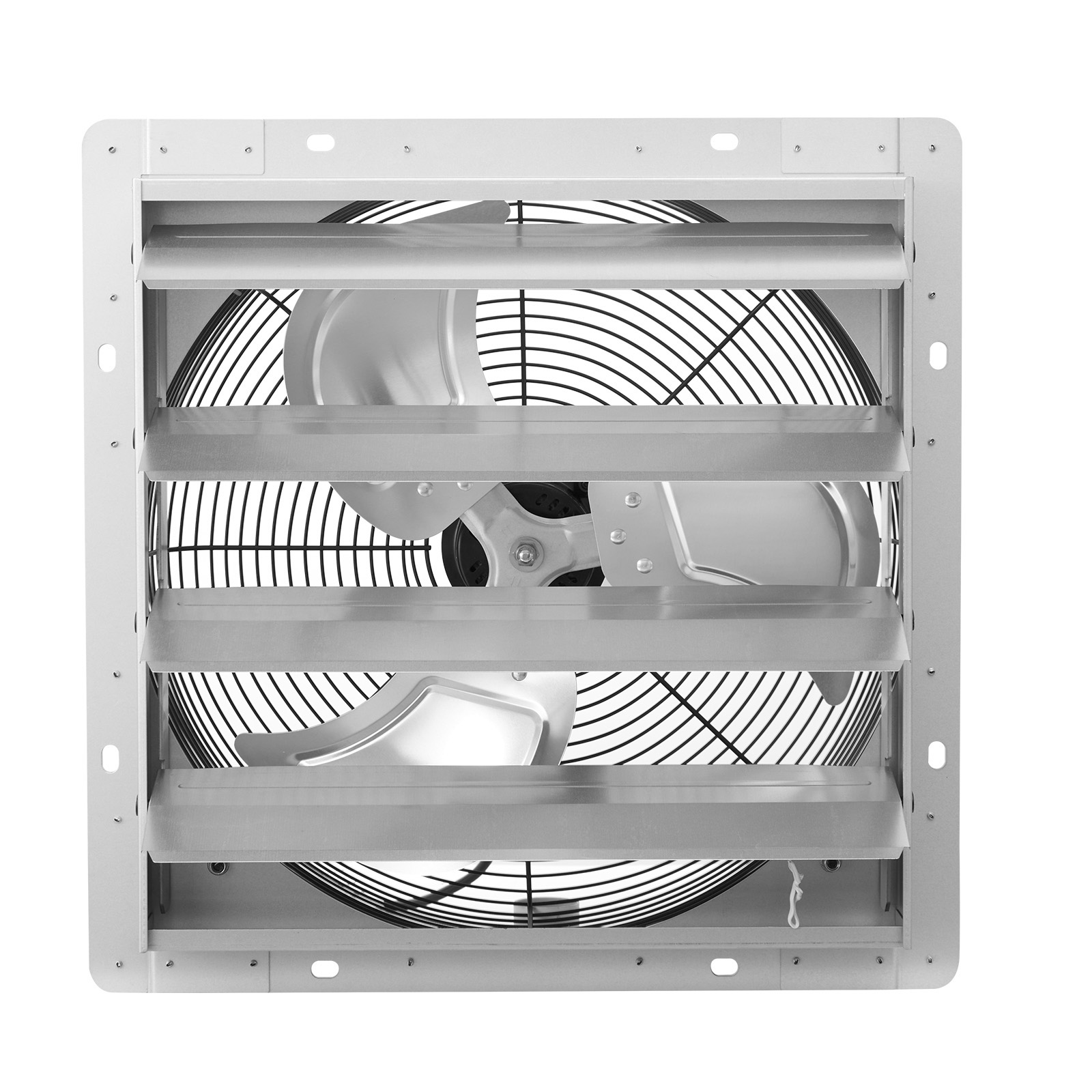 Mophorn 413 Mm Abluftventilator Mit Lamellen Für Industrieanwendungen, 72 W Für Gewächshaus Und Werkstatt, Stahlgehäuse, 3862 M³/h Luftstrom, 1350 U/min Motor, Geräuscharmer Betrieb, Wandmontage