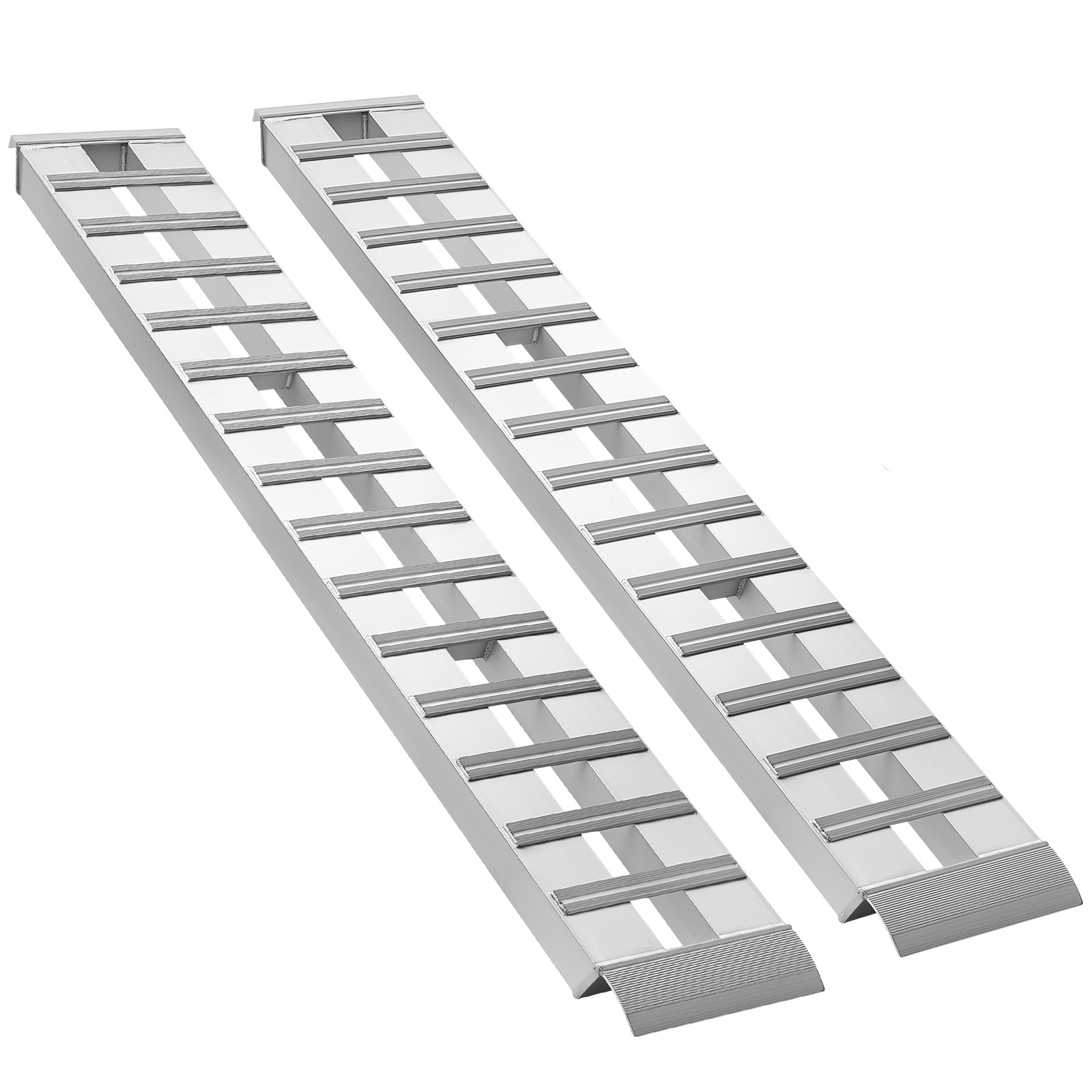 Mophorn 2 X Auffahrrampen Anhängerrampen 244 X 38 Cm, Gesamttragkraft 4536 Kg, Robuste Laderampen Für Pickups, Motorräder, Rasenmäher, Autos, Traktoren Und Anhänger, Ideal Für Transport Und Verladung