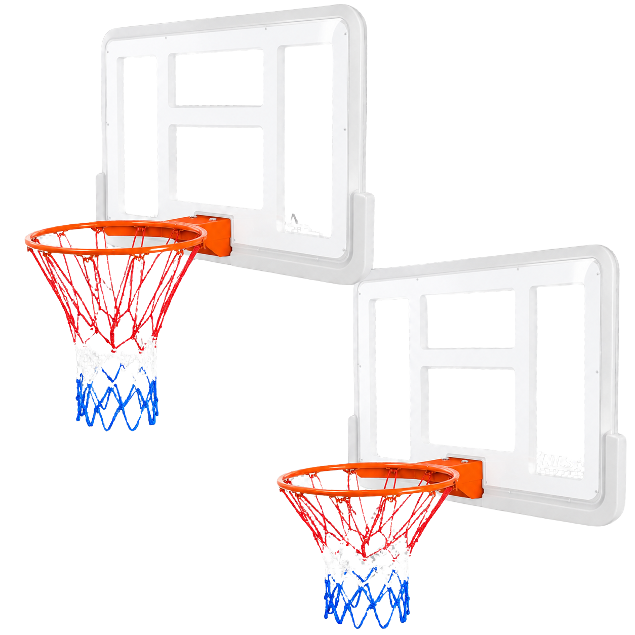 Basketballkorb, Standardgröße, Stahlkorb Mit Netz Und Befestigungsschrauben, 2er-pack