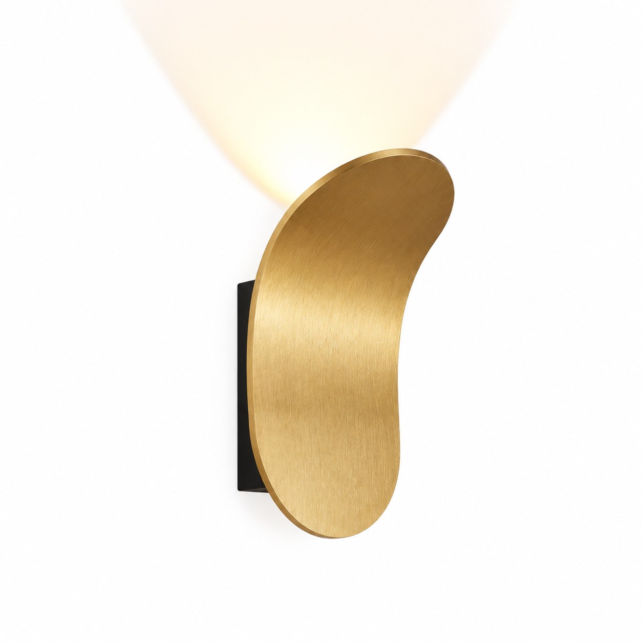Kreative Wandleuchte Mit Fächerdesign, Goldversion B (leuchtmittel Nicht Enthalten), Dekorative Leuchte Für Schlafzimmer, Flur, Treppenhaus, Hotel