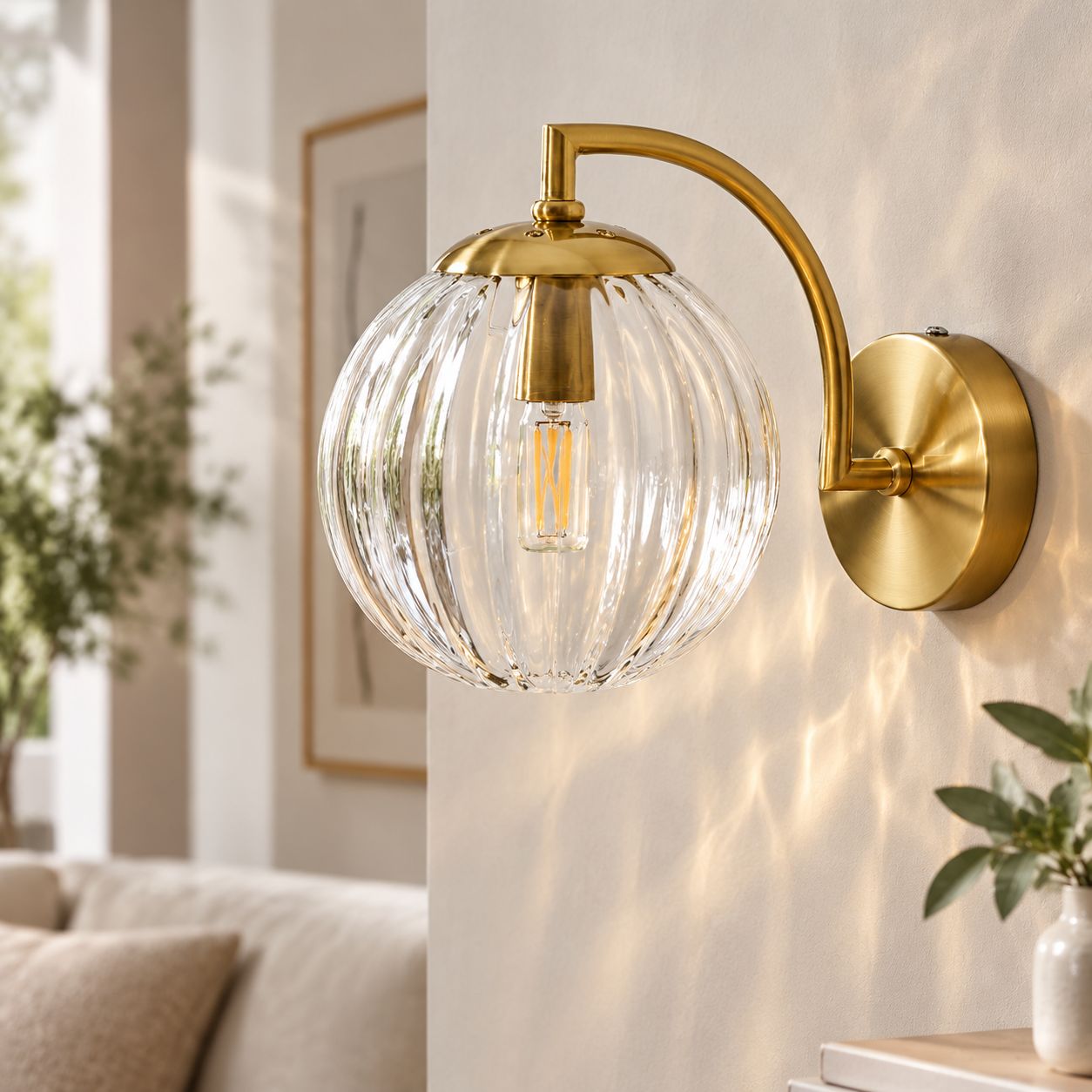 Bunte Wassermelonen-glaswandlampe, Multifunktional Und Helle, Künstlerische Dekoration Für Wohnzimmer, Schlafzimmer Oder Büro (leuchtmittel Nicht Enthalten)