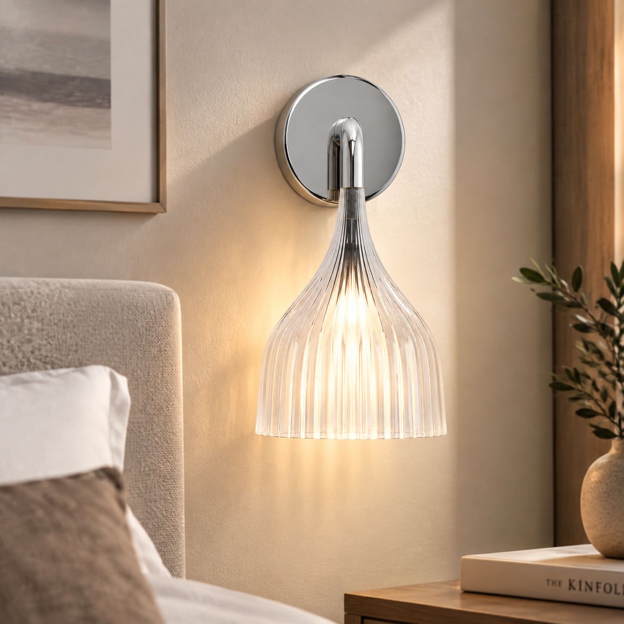 Minimalistische Wandleuchte, Eine Fusion Aus Skandinavischem Und Italienischem Stil, Warmes Umgebungslicht Für Zuhause