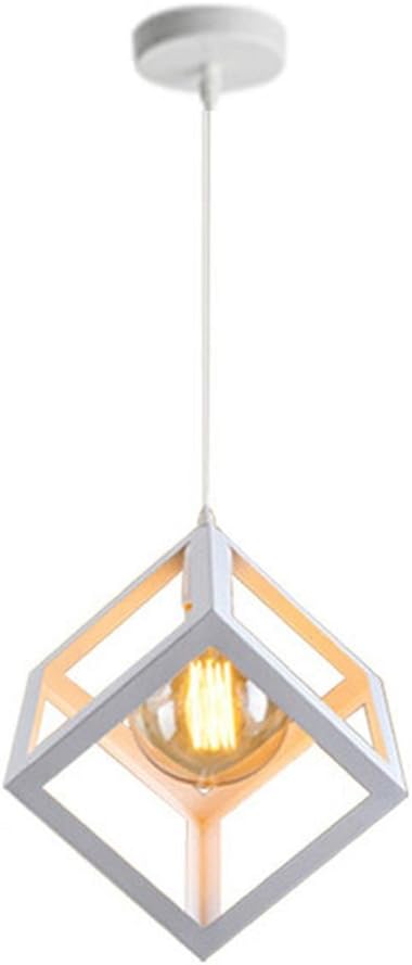 Pendelleuchte Im Retro-industriestil, Verstellbares Kabel, E27-fassung, Für Die Inneneinrichtung Von Hausbars, Restaurants Und Restaurants (weiß)