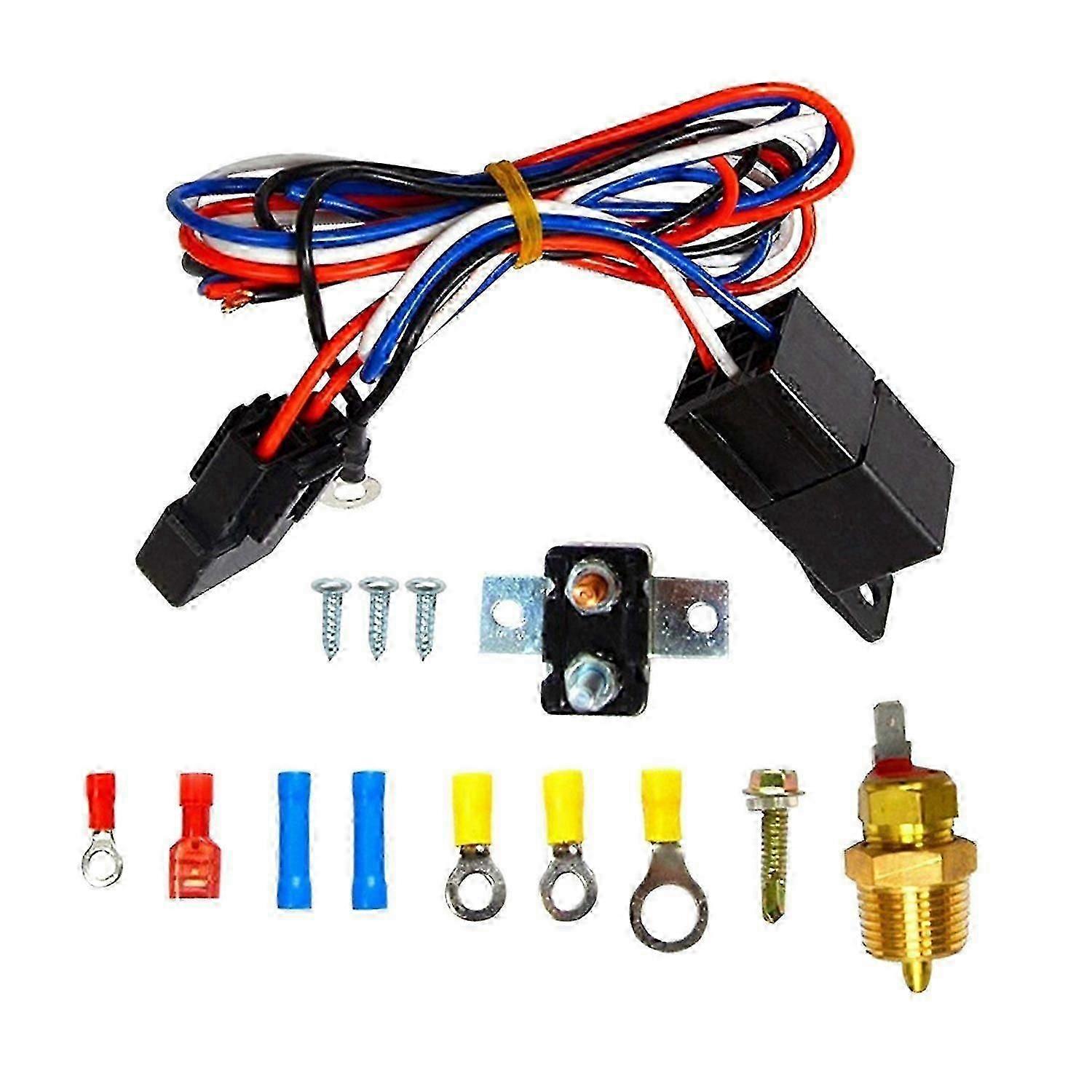 185-175 Grad Kfz-elektrolüfter-thermostat-relais-schalter 40a-relais-kit
