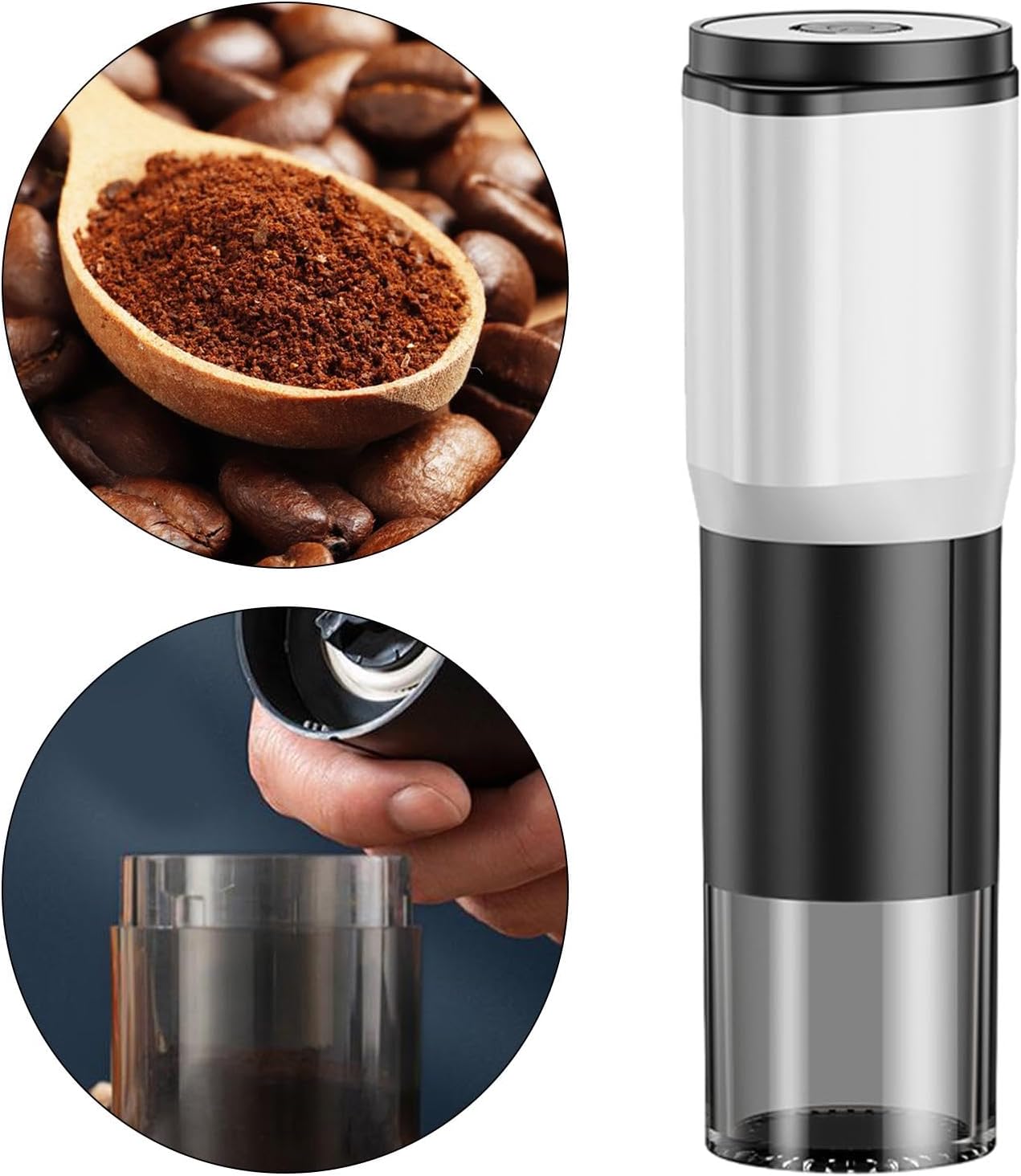 Elektrische Kaffeemühle, Tragbare Kegelkaffeemühle Für Eine Person