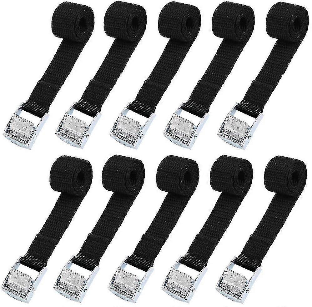 10 Stück Zurrgurte 2 X 39 Cm Befestigungsset Für Motorrad-/auto-/fahrradträger, Klemmgurt, Max. Traglast 500 Kg