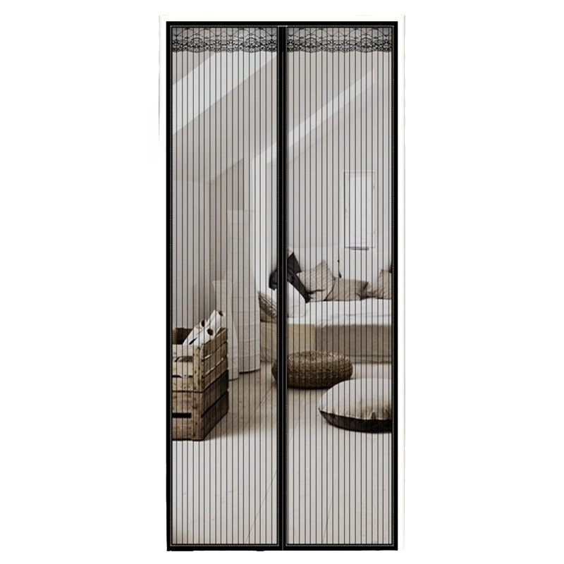 Cortina Mosquitera Para Puerta,cortina De Puerta Magnética,con Imanes De Cierre Automático Y Velcro