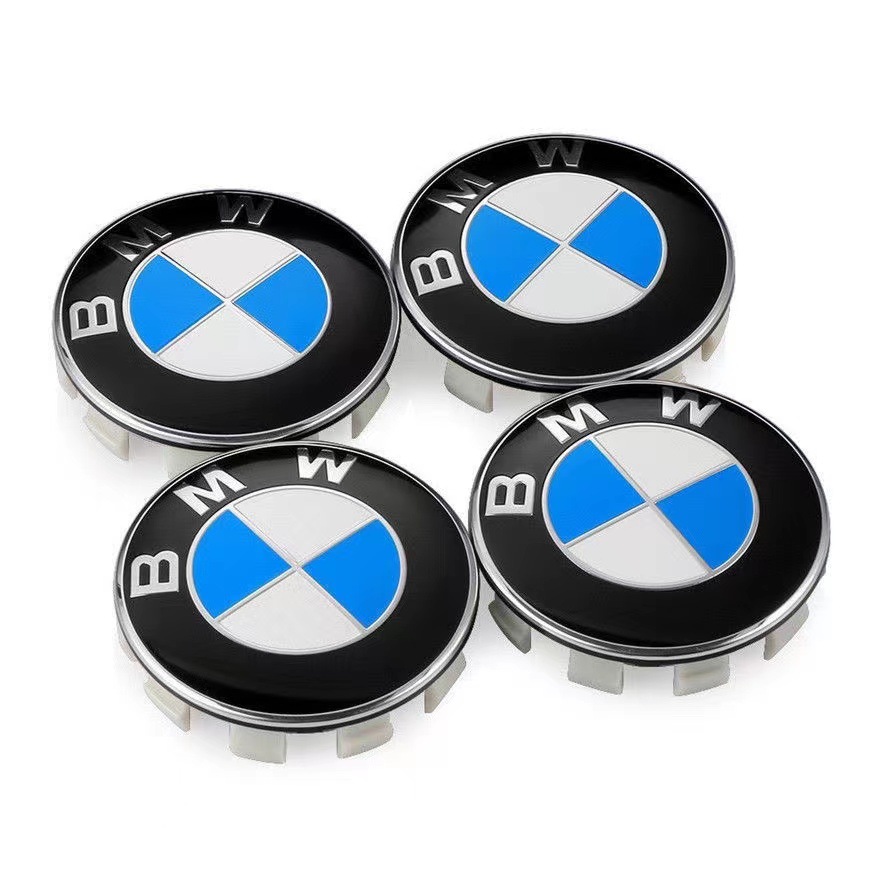 Stück 68 Mm Blaue Und Weiße Radkappen
