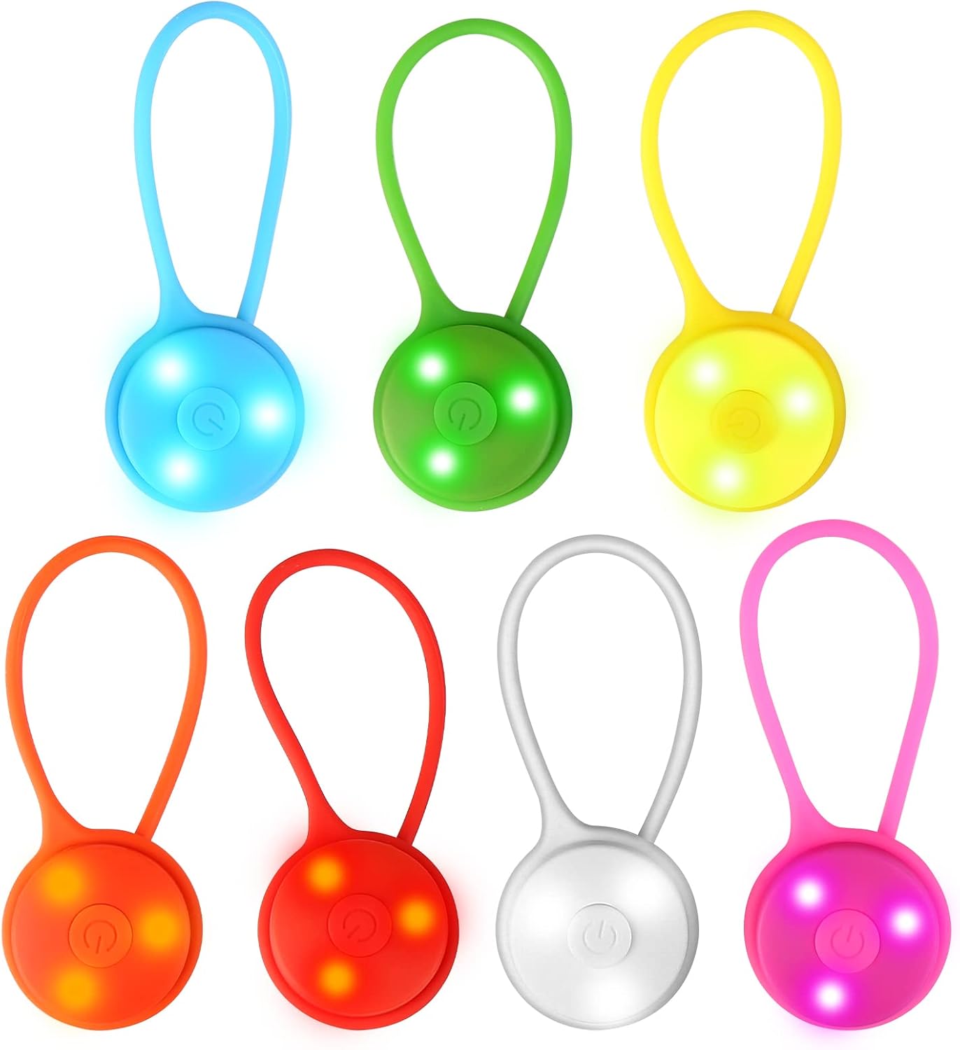 7er-pack Led-blinklichter Für Kinderschulranzen, 3 Leuchtmodi, Reflektierendes Licht Für Hunde, Camping, Radfahren, Laufen, Wandern, Rucksack