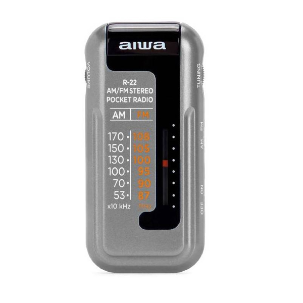 Radio Mini Format Aiwa R-22sl Am/fm Hyperbass Farbe Silver