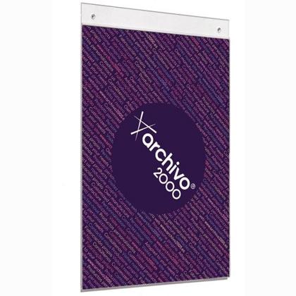 File 2000wanddisplay Mitlöchern Din A4 Vertikal 210x325mm Klarglas
