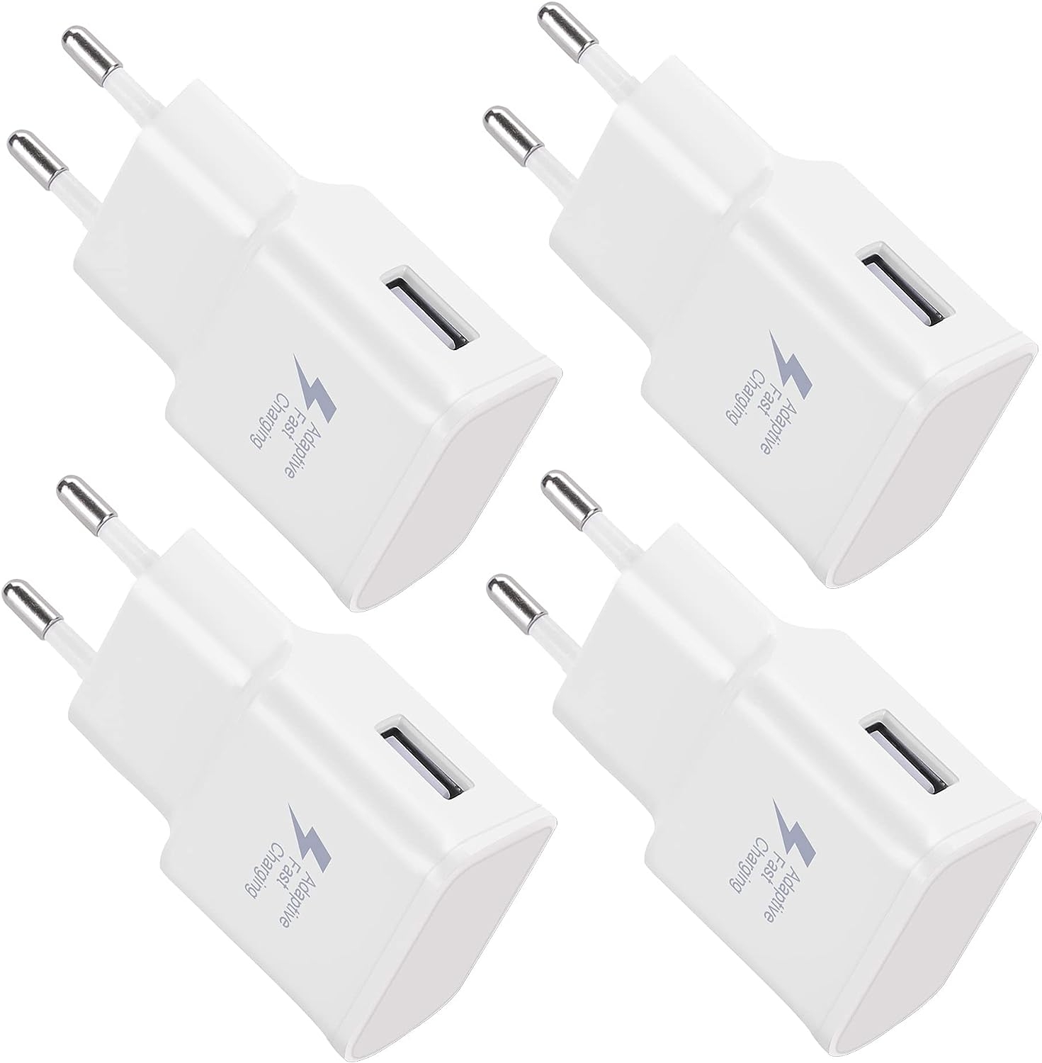 4er-pack 5v-2a Usb-netzteil-adapter, Universelles Schnellladegerät Für Iphone 12/11/x 8/7/6, Samsung Galaxy S22 S21 S20 S10 S5 S6 S7 S8 S9/edge/plus