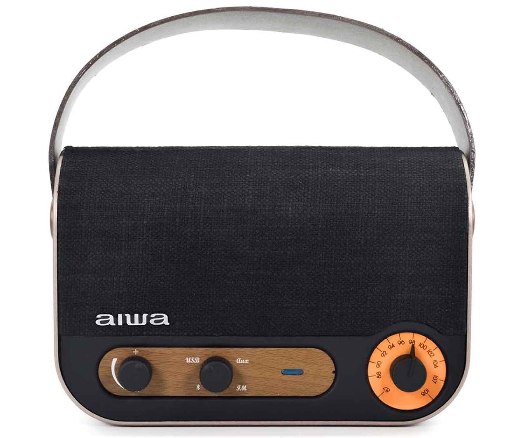 Aiwa Rbtu-600 Tragbarer Lautsprecher Oder De Party Tragbarer Monophoner Lautsprecher Beige, Schwarz 5 W