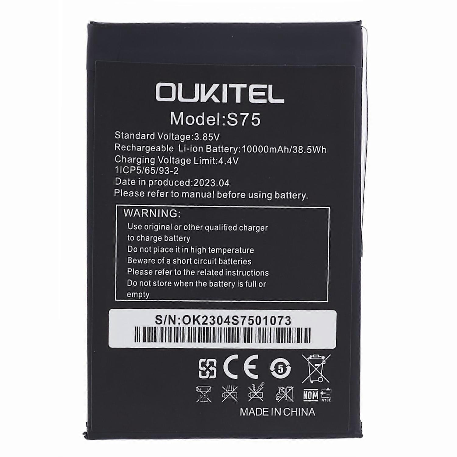 Kompatibel Mit Oukitel Wp6 3,85 V 10000 Mah Wiederaufladbarem Li-polymer-akku (teilenummer: S75)