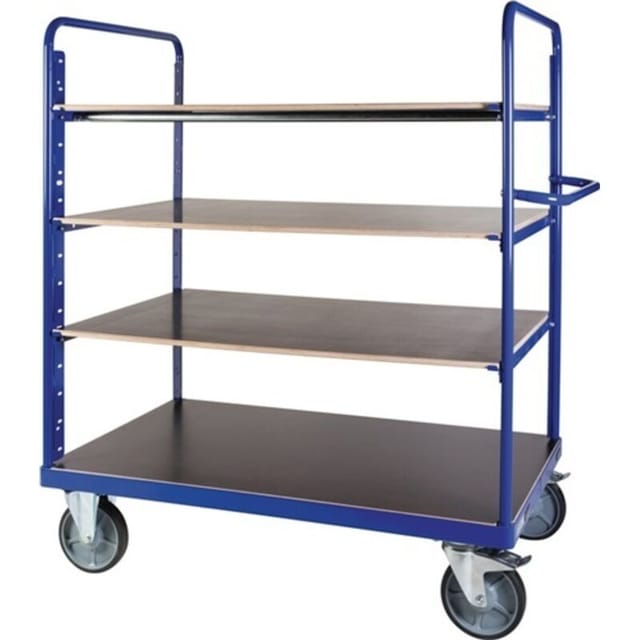 Protaurus Etagenwagen F600 mit 4 Ladeflächen 600kg Tragkraft 1800mm hoch 1200x800mm