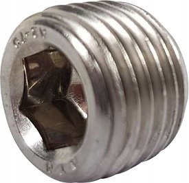 Gewindestopfen Mit Sechskantaufnahme R1/2 A2 Din906