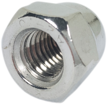 Edelstahl-hutmutter M10 A2 Din1587, 5 Stück