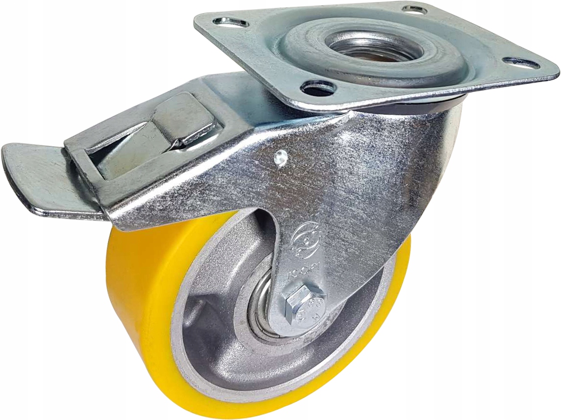Lenkrolle Mit Bremse, 80 Mm Durchmesser, Tragfähigkeit 200 Kg