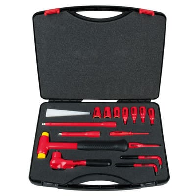 Ks Tools 3/8 Steckschlüssel-Satz mit isolierten Werkzeugen, 16-tlg