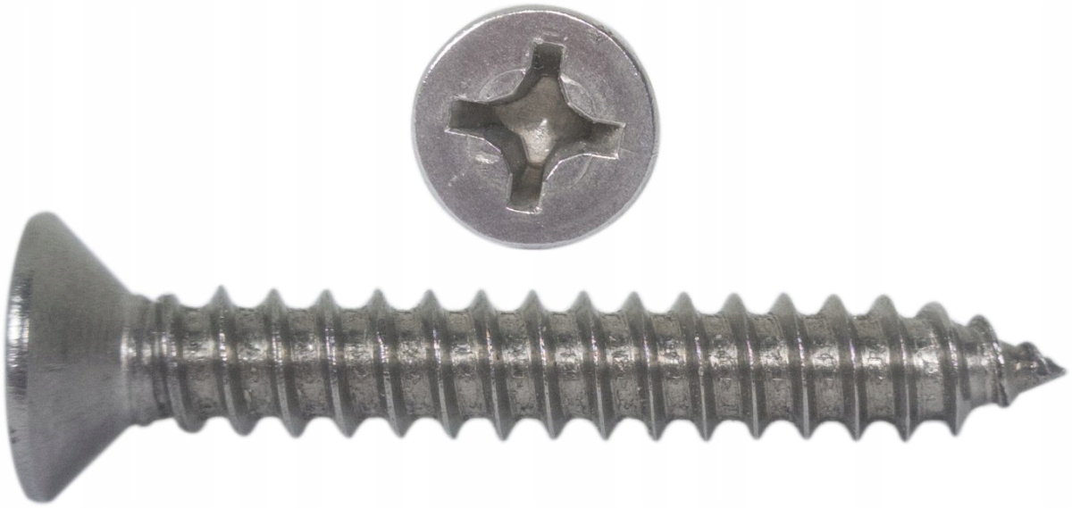 4,8 X 25 Mm A2 Blechschraube, Senkkopf, Iso 7050, 250 Stück