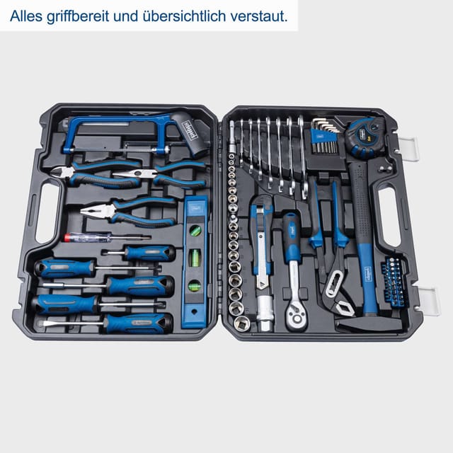 Scheppach WZK120 Werkzeugkoffer 97 Teile Schwarz