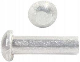 4x8 Aluminium-rundkopfnieten Din 660, 50 Stück
