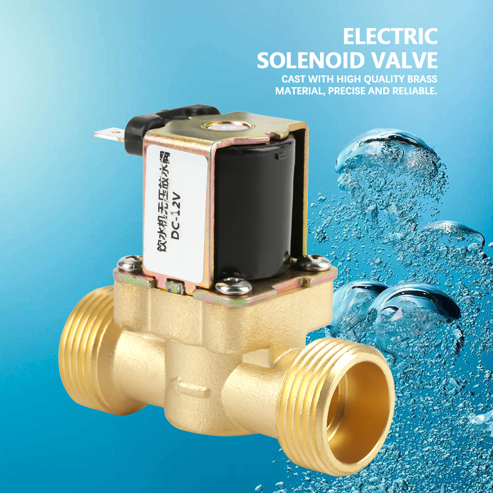 12v G3/4 Mässing N/c Normal Stängd Elektrisk Magnetventil 2-vägs Kein Tryckregleringsventil