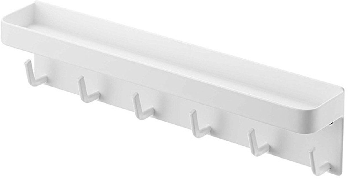 Wandmontierter Schlüsselhalter – Wandregal – Schlüsselablage – Magnetische Aufbewahrungsleiste Ohne Bohren – Türhaken – Schlüsselhalter Ohne Bohren – Magnetischer Schlüsselhaken