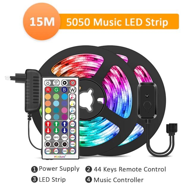 Rgb 15m Led-streifen Rgb5050 Musiksynchronisation