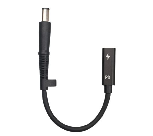 Coreparts Conversion Cable For Hp Convert Usb-c To 7.45.0mm , Usb-c To Hp Adapter (convert Usb-c To 7.45.0mm Connects All Hp Laptop That Require 7.45.0mm To Usb-c Chargers - Upto 100watt)