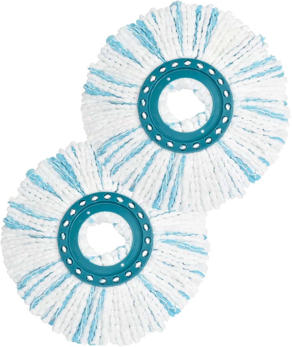 Leifheit Clean Twist Disc Mop Nachfüllpackungen - Mopkopf Für Das Clean Twist Disc Mop Set Und Das Combi Disc Mop Set.