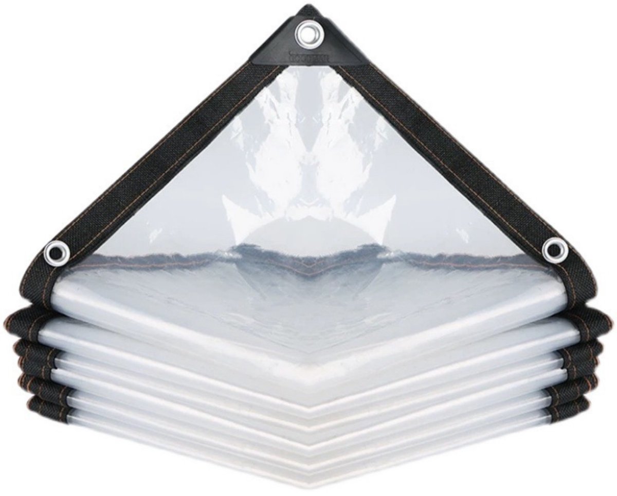 Perforierte, Wasserdichte Und Transparente Plane Für Gartenmöbel, Die Regenschutz Und Wärmedämmung Bietet Und Ideal Für Pflanzen Und Gartenmöbel Geeignet Ist. Maße: 200 X 200 Cm.