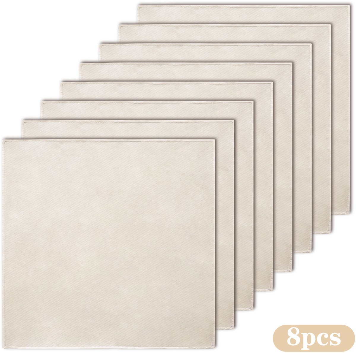 Musselin – 8 Stück – Musselin – Tücher – Sieb – Stoffe – 50 X 50 Cm – Weicher Musselin – Baumwollmusselin Zum Kochen Von Käse, Butter Und Nussmilch