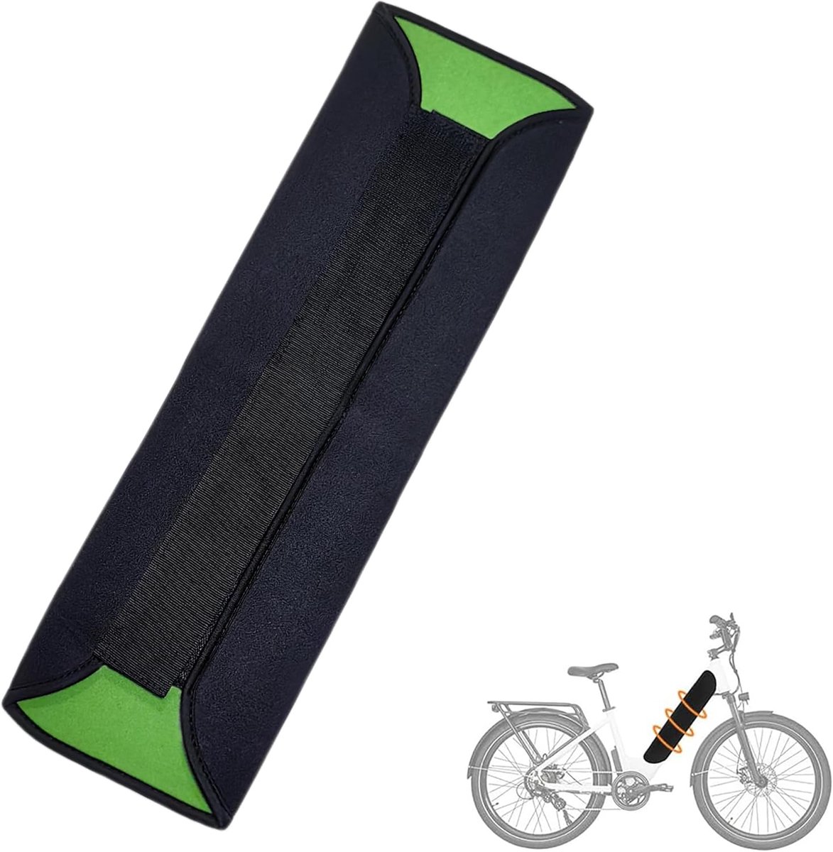 Schutzhülle Für Fahrradakku – Fahrradabdeckung – Für Rahmen Mit Einem Umfang Von 30 Bis 38 Cm – Integrierte Akkuabdeckung – Wasser- Und Staubdicht – Grün