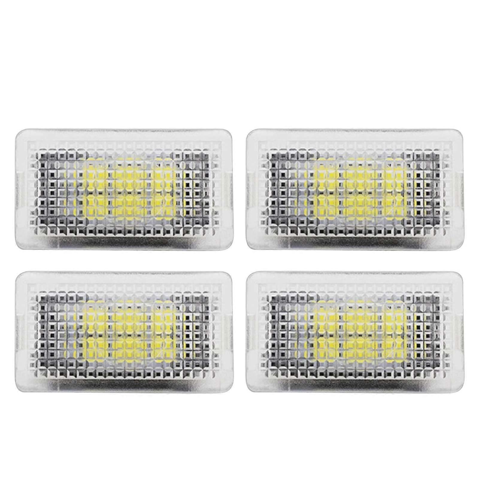Tesla Model 3/y/s/x Ultra-ljus Led-beleuchtungskit Für Den Innenraum – Bagageutrymmesbelysning, Dörrbelysning (4 St/set) – 6000k