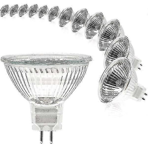 Mr16 Spot-lampe 12v 20w Gu5.3 Dimmbar 2-pin Halogenlampe Warmweiß 2700k 12er-pack (mr16-20w-12p) [xh]