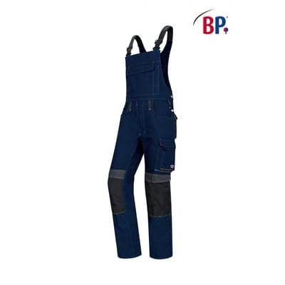 BP - Komfort-Latzhose mit Kniepolstertaschen 1802 Gr. 62-normal nachtblau/anthrazit