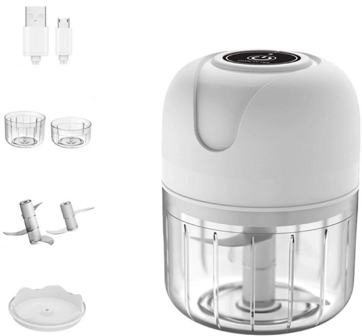 Elektrischer Mini-zwiebelschneider – Leistungsstarke Knoblauch- Und Zwiebelpresse – Mini-zerkleinerer – Kabelloser Küchenschneider
