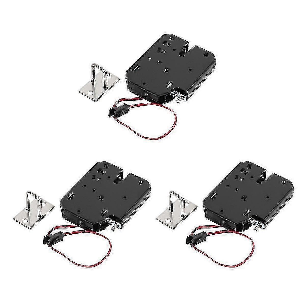 3x 12v 2a Elektromagnetisches Türschloss Mit 150kg/330lb Ausfallsicherer Haltekraft Und Elektromagnetischer Türsteuerung