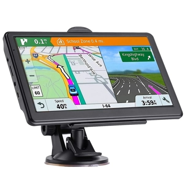 Auto-navigationsgerät Mit Gps, Neueste Kartenversion 2024, 7-zoll-touchscreen, Sprachsteuerung Mit Abbiegehinweisen, Geschwindigkeits- Und Rotlichtwarnung