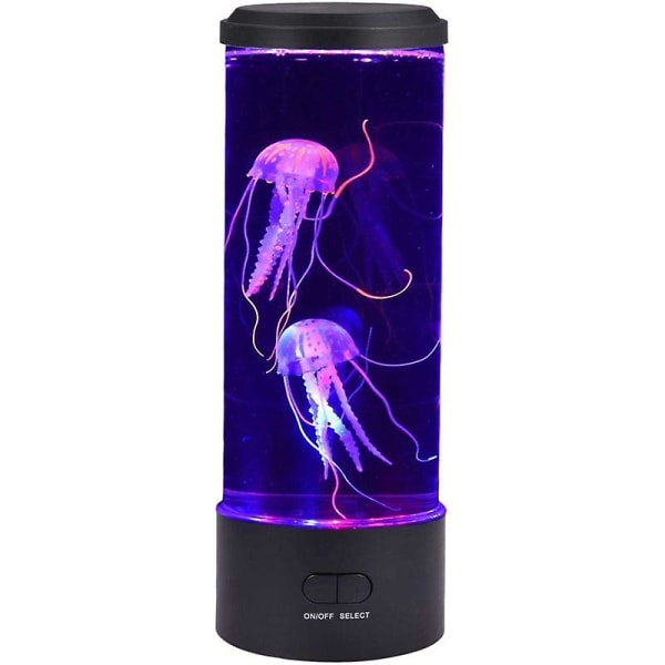 Bunte Led-quallen-lavalampe, Usb-ladefunktion, Runde Schreibtischlampe Für Homeoffice, Schreibtischdekoration