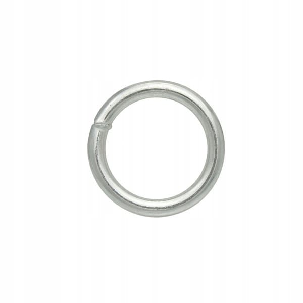 Geschweißter Ring Für Ketten 6x35 Mm, Verzinkter Stahl, 1 Stück