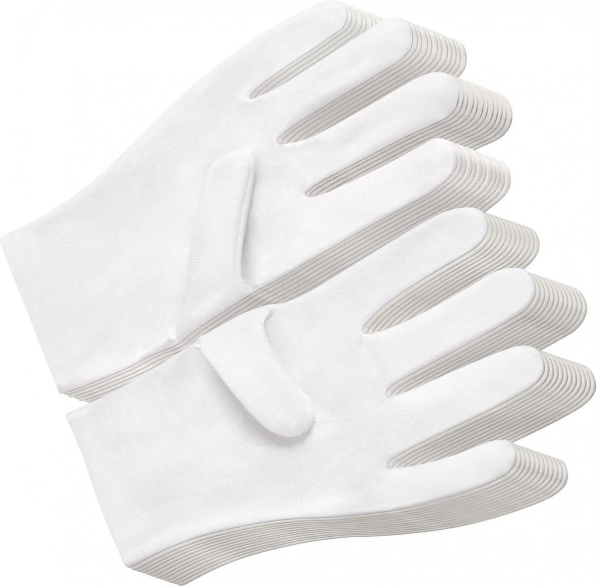 Baumwollhandschuhe – 12 Paar – Größe L – Weiche Baumwollhandschuhe – Handschuhe – Jersey-handschuhe – Servicehandschuhe – Feuchtigkeitsbeständige Handschuhe