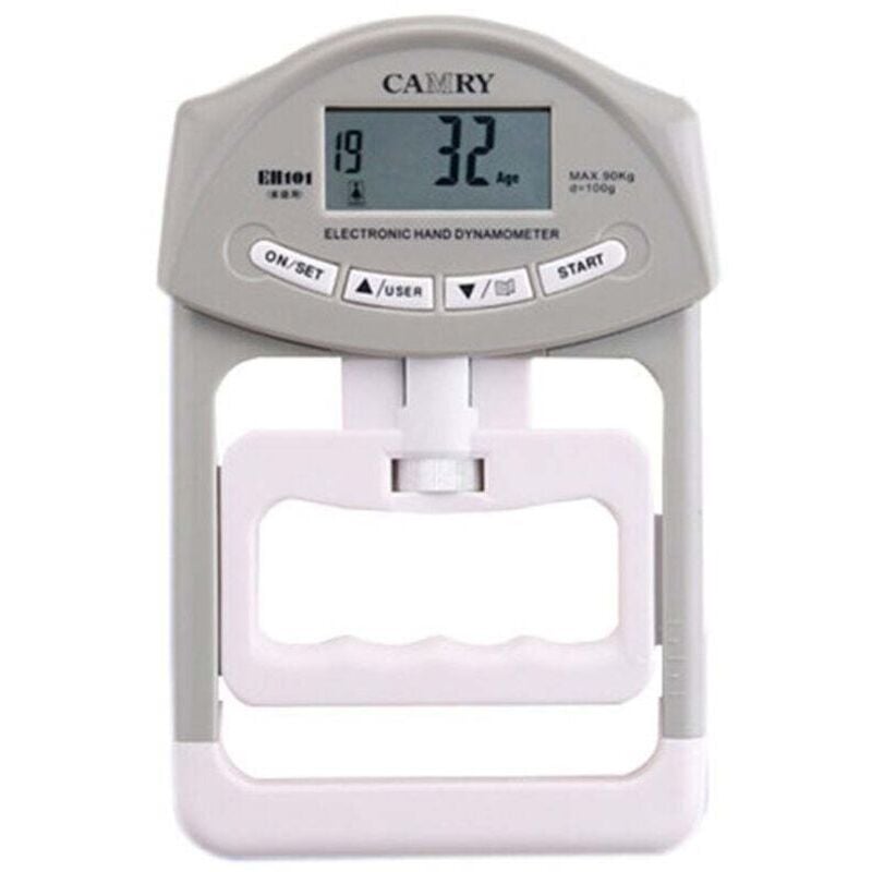 [rm]camry Digitaler Handdynamometer Mit Automatischer Erfassung, 90 Kg Kapazität