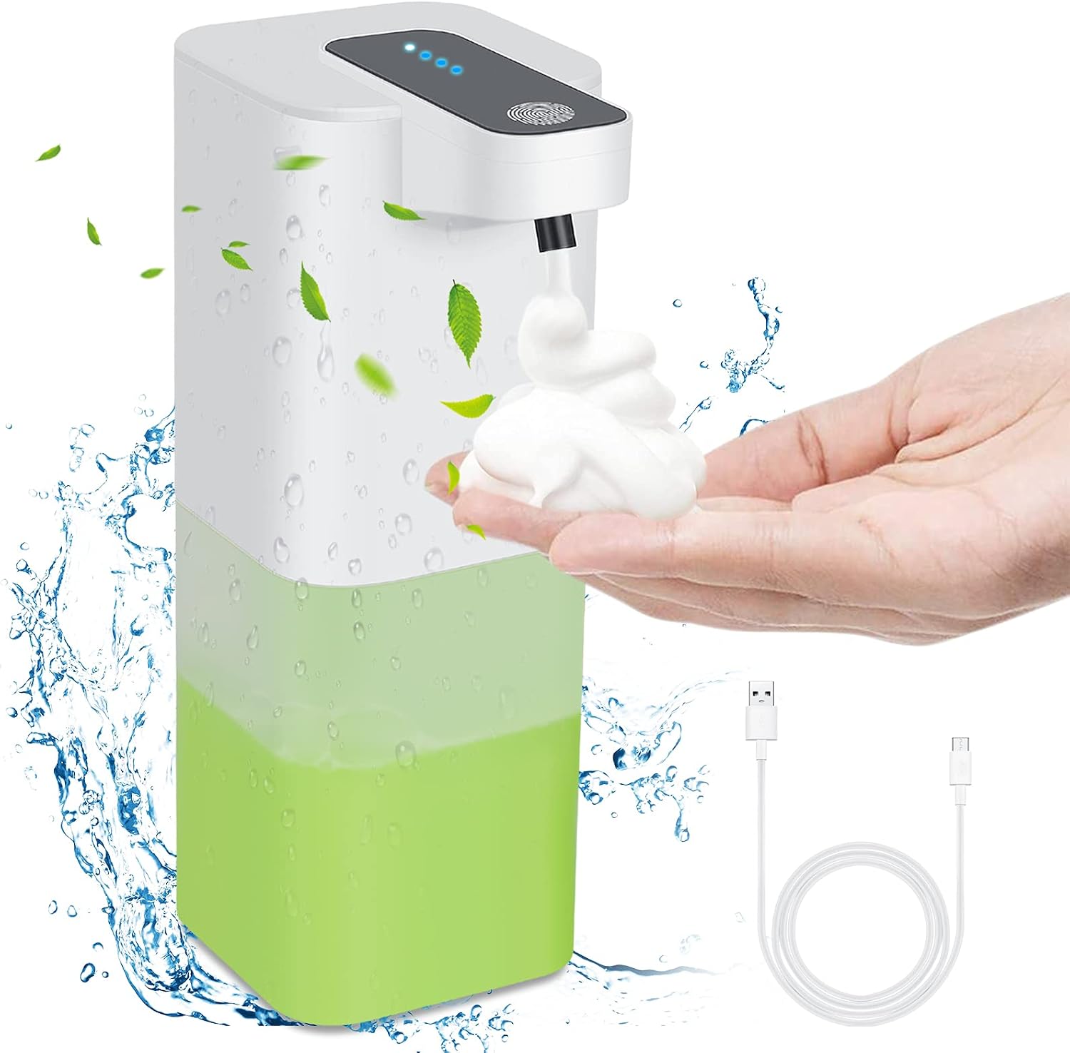 Automatischer Schaumseifenspender, Intelligenter, Sensorgesteuerter, Berührungsloser Seifenspender Mit Verbesserter Infrarotsensorik, Ultraleiser Betrieb, Geeignet Für Badezimmer Und Küchen.