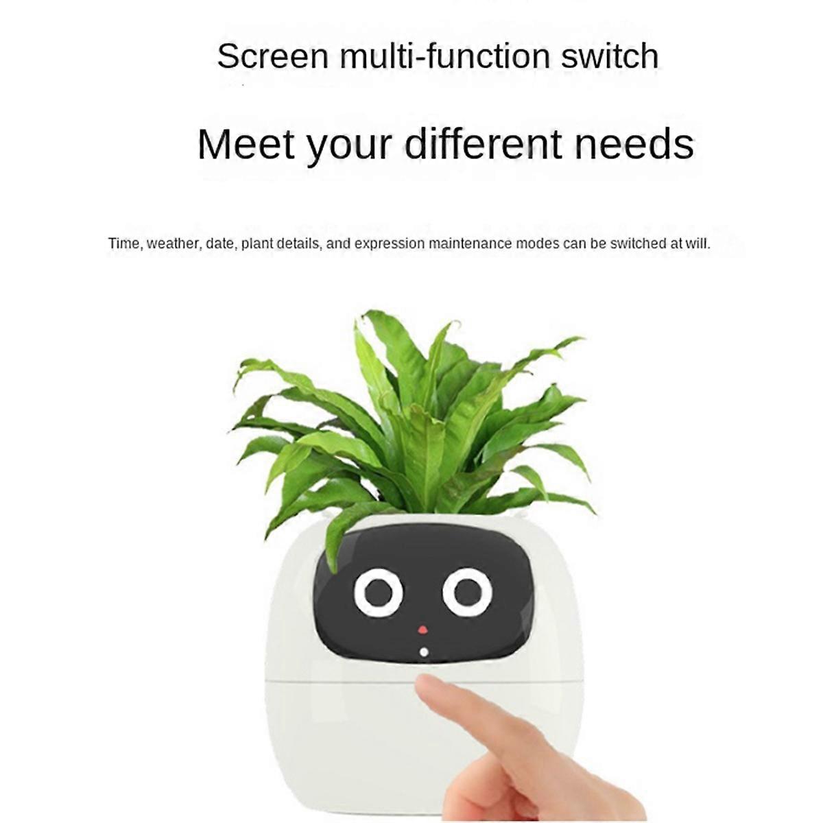 Ivy Smart Pflanzgefäß, Usb-wiederaufladbarer Kleiner Blumentopf Für Drinnen, Gelb